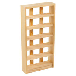 The Traditional Wine Rack Company Scallop Rack, 6 bottle, FSC-certified (Redwood)